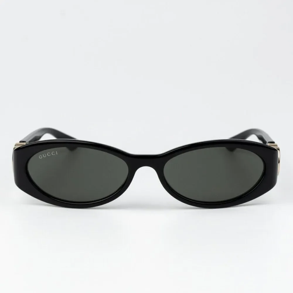 Gucci Men Sunglasses Black Grey Oval GG1660S 001 BRAND NEW